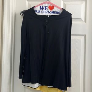 Crown and Ivy black cardigan